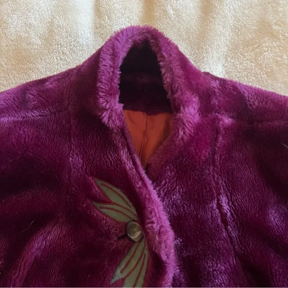 Vintage Purple Oversized Coat - Picture 4 of 8